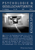 Cover: Kinder.Spiel - Pabst Science Publishers