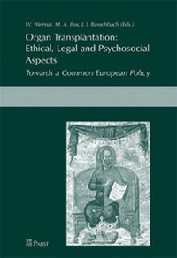Abbildung von: Organ Transplantation: Ethical, Legal and Psychosocial Aspects - Pabst Science Publishers