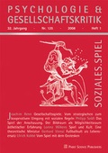 Cover: Soziales. Spiel - Pabst Science Publishers