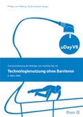 Cover: Technologienutzung ohne Barrieren - Pabst Science Publishers