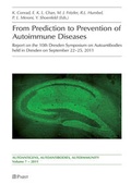 Cover: From Prediction to Prevention of Autoimmune Diseases - Pabst Science Publishers