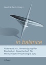 Cover: in balance. - Pabst Science Publishers