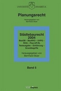 Abbildung von: Städtebaurecht 2004 - V&R unipress