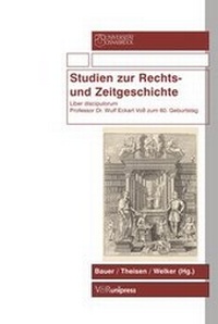 Enlarge image Cover: Studien zur Rechts- und Zeitgeschichte - V&R unipress