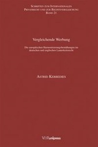Abbildung von: Vergleichende Werbung - V&R unipress