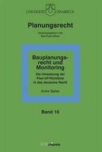 Enlarge image Cover: Bauplanungsrecht und Monitoring - V&R unipress