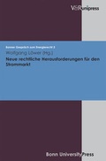 Cover: Neue rechtliche Herausforderungen f&uuml;r den Strommarkt - V&R unipress