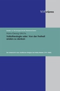 Cover: Volkstheologie oder: Von der Freiheit anders zu denken - V&R unipress
