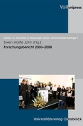 Cover: Forschungsbericht 2003-2008 - V&R unipress