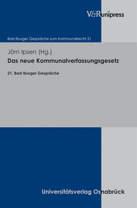 Abbildung von: Das neue Kommunalverfassungsgesetz - V&R unipress