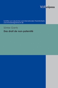 Abbildung von: Das droit de non-paternité - V&R unipress