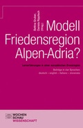 Cover: Modell Friedensregion Alpen-Adria? - Wochenschau Verlag
