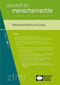 Cover: Menschenrechte in Europa - Wochenschau Verlag