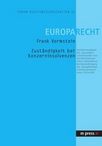 Abbildung von: Zuständigkeit bei Konzerinsolvenzen - Peter Lang Verlag