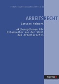Abbildung von: Aktienoptionen fuer Mitarbeiter aus der Sicht des Arbeitsrechts - Peter Lang Verlag