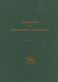 Cover: Jahresschrift f&uuml;r mitteldeutsche Vorgeschichte - Landesamt f. Denkmalpflege u. Arch&auml;ologie Sachsen-Anhalt