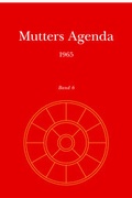 Cover: Agenda der Supramentalen Aktion auf der Erde / Mutters Agenda 1965 - Institut f. Evolutionsforsch.