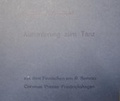Cover: Aufforderung zum Tanz - Corvinus Presse