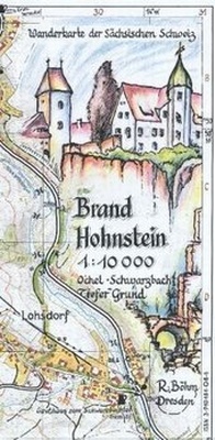 Abbildung von: Brand - Hohnstein 1:10000 - Kartographischer Vlg Böhm