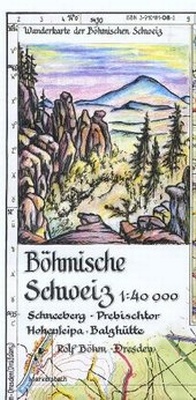 Abbildung von: Böhmische Schweiz 1:40000 - Kartographischer Vlg Böhm