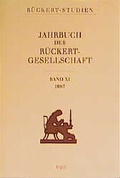 Cover: Jahrbuch der R&uuml;ckert Gesellschaft - Ergon