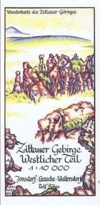 Abbildung von: Zittauer Gebirge - Westlicher Teil 1:10000 - Kartographischer Vlg Böhm