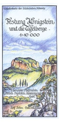 Abbildung von: Festung Königstein und die Tafelberge 1:10000 - Kartographischer Vlg Böhm