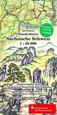 Abbildung von: Wanderkarte Sächsische Schweiz - Kartographischer Vlg Böhm