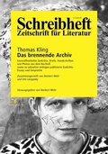 Cover: SCHREIBHEFT 76: Thomas Kling: Das brennende Archiv - Rigodon