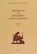 Cover: Jahrbuch der R&uuml;ckert Gesellschaft - Ergon