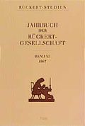 Cover: Jahrbuch der R&uuml;ckert Gesellschaft - Ergon