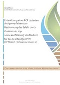 Cover: Entwicklung eines PCR basierten Analyseverfahrens zur Bestimmung des Befalls durch Oculimacula spp. sowie Verifizierung von Markern f&uuml;r das Resistenzgen Pch1 im Weizen (Triticum aestivum L.) - Bundesforschungsinstitut f&uuml;r Kulturpflanzen (JKI)