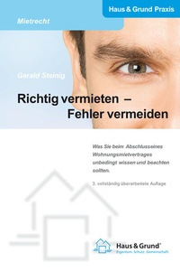 Abbildung von: Richtig vermieten - Fehler vermeiden - Jedermann-Verlag GmbH