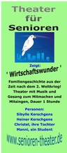 Cover: Wirtschaftswunder, Theaterst&uuml;ck mit Musik und Gesang f&uuml;r das Theater f&uuml;r Senioren Frankfurt am Main - Wein, S