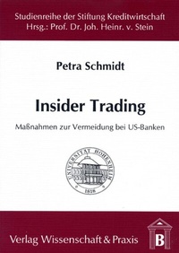 Abbildung von: Insider Trading. - Verlag Wissenschaft & Praxis