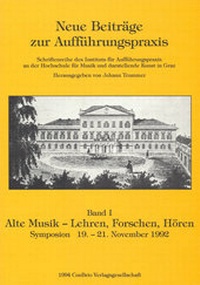 Enlarge image Cover: Alte Musik - Lehren, Forschen, Hören - ConBrio