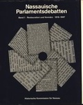 Cover: Nassauische Parlamentsdebatten - Historische Kommission f&uuml;r Nassau