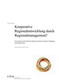 Cover: Kooperative Regionalentwicklung durch Regionalmanagement? - Institut f&uuml;r &ouml;kologische Wirtschaftsforschung Berlin