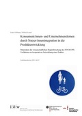 Cover: Konsument /innen- und Unternehmenslernen durch Nutzer /innenintegration in die Produktentwicklung - Institut f&uuml;r &ouml;kologische Wirtschaftsforschung Berlin
