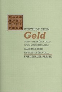 Enlarge image Cover: Geld - Friedenauer Presse
