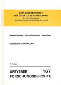 Enlarge image Cover: Hochschul-Controlling - Deutsches Forschungsinstitut für öffentliche Verwaltung Speyer