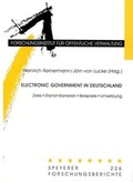 Cover: Electronic Government in Deutschland - Deutsches Forschungsinstitut f&uuml;r &ouml;ffentliche Verwaltung Speyer