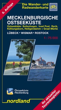 Abbildung von: Mecklenburgische Ostseeküste, Lübeck - Wismar - Rostock - Nordland-Kartenvlg