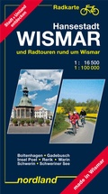 Cover: Radfahrer Stadtkarte Hansestadt Wismar - Nordland-Kartenvlg