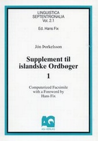 Abbildung von: Supplement til islandske Ordboeger. Vol. 1-4 Reykjavik 1876 /1879-1885 /1894-1897 /1899 / Supplement til islandske Ordboeger - AQ-Vlg
