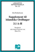 Cover: Supplement til islandske Ordb&oslash;ger - AQ-Vlg