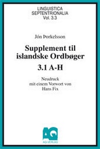 Enlarge image Cover: Supplement til islandske Ordbøger - AQ-Vlg