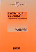 Cover: Einf&uuml;hrung in die Analysis - Fromm + Rasch GmbH & Co. KG