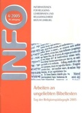Cover: Arbeiten an ungeliebten Bibeltexten - Bisch&ouml;fliches Ordin. Limburg