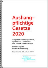Abbildung von: Aushangpflichtige Gesetze 2021 - Weinmann, W E